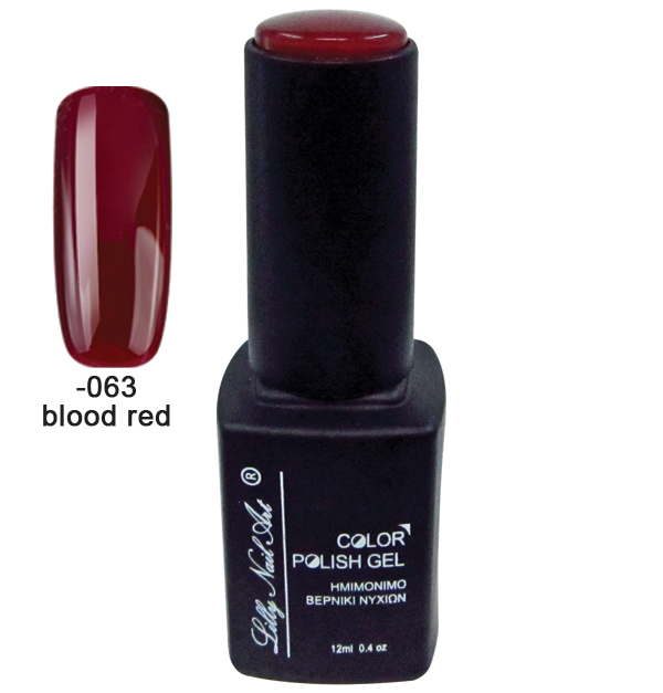Ημιμόνιμο τριφασικό μανό 12ml - Blood red
