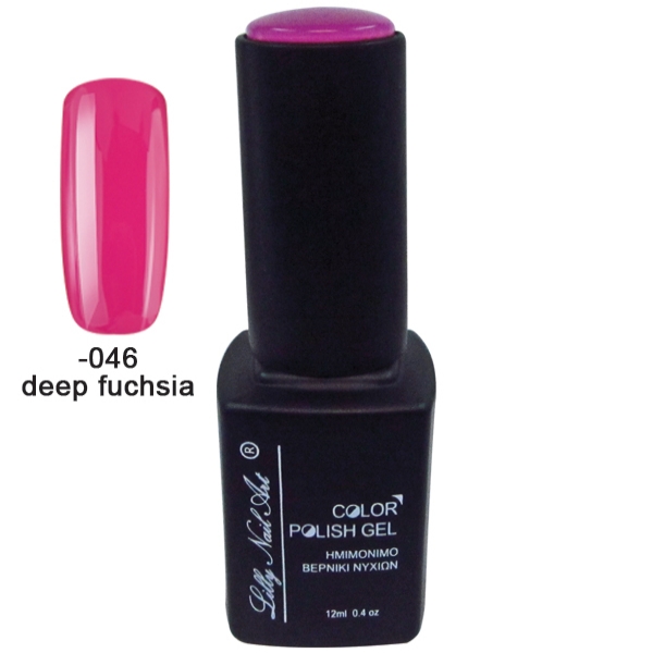 Nail gel polish semi permanent nail color 12ml - Deep fuchsia