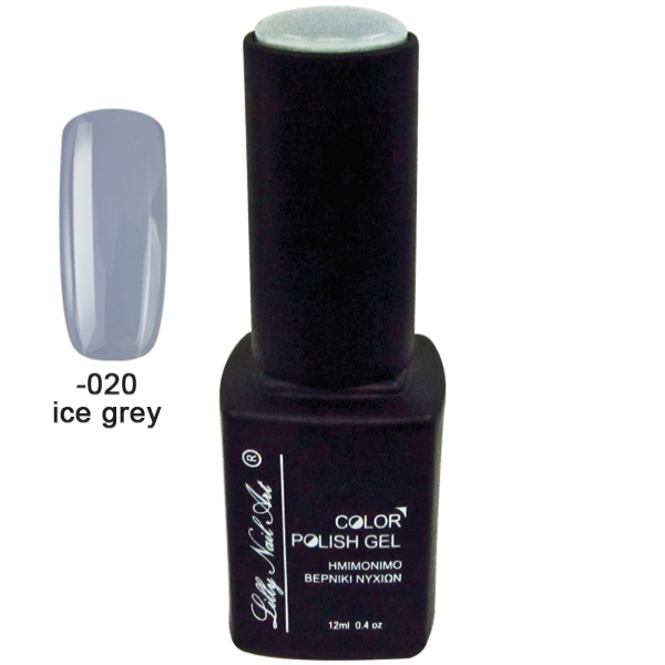 Nail gel polish semi permanent nail color 12ml - Ice grey