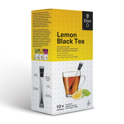 ELIXIR Lemon Black Tea 10 ράβδοι τσαγιού