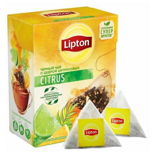 LIPTON ΤΣΑΙ CITRUS 20 ΦΑΚΕΛΑΚΙΑ