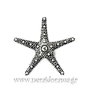 Zinc alloy pendant -Starfish