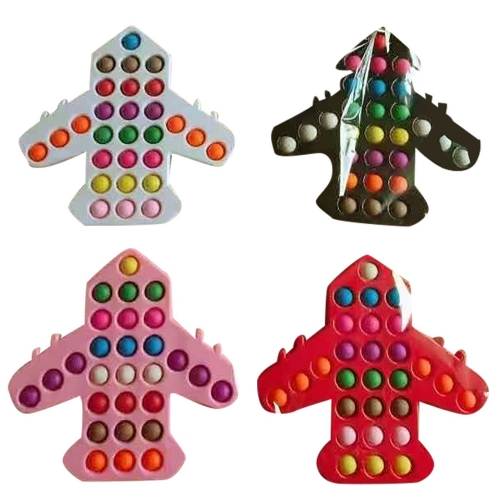 POP IT FIDGET Αντίστρες Με Φούσκες Αεροπλάνο 25,5x24cm