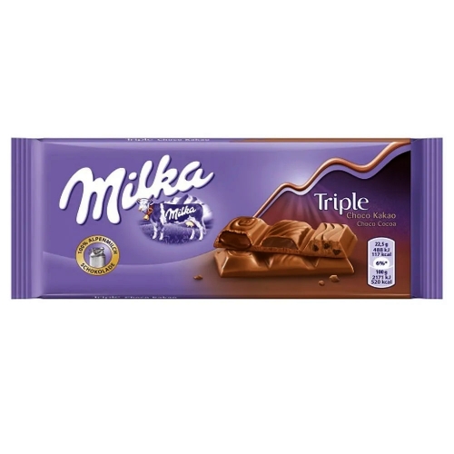 ΣΟΚΟΛΑΤΑ MILKA TRIPLE CHOCO COCOA 90gr