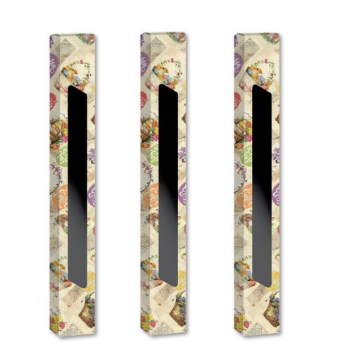 EASTER CANDLE PAPER BOX WITH WINDOW 39x5x4.5εκ 25pcs