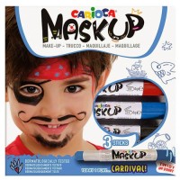 ΒΑΦΕΣ ΠΡΟΣΩΠΟΥ 3ΤΕΜ CARIOCA MASKUP (ΚΟΚΚΙΝΟ-ΜΠΛΕ-ΜΑΥΡΟ)