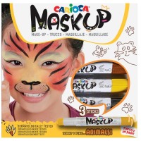 ΒΑΦΕΣ ΠΡΟΣΩΠΟΥ 3ΤΕΜ CARIOCA MASKUP (ΚΑΦΕ-ΚΙΤΡΙΝΟ-ΜΑΥΡΟ)