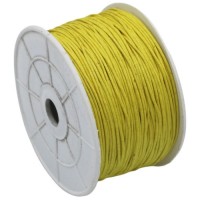 WAXED COTTON CORD YELLOW 1mm  100m