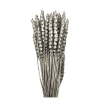 WHEAT DECORATIVE FLOWER SILVER 50cm