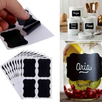 Chalkboard label stickers with chalk