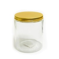 ΒΑΖΟ ΓΥΑΛΙΝΟ ΜΕ ΧΡΥΣΟ ΚΑΠΑΚΙ 6.5cm x 9.3cm 250ml