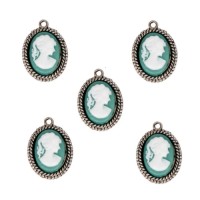CAMEO ΜΙΝΙ ΜΕΤΑΛΛΙΚΟ ΣΤΟΙΧΕΙΟ 1.8x2.7cm  5ΤΕΜ