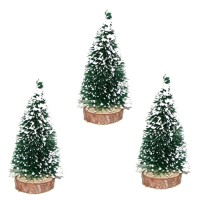Snow Christmas trees for diorama 15 -16 cm  5 Pcs