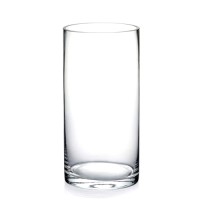 ROUND GLASS VASE 10x20cm