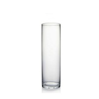 ROUND GLASS VASE 6x25cm