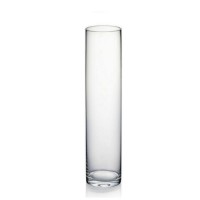 ROUND GLASS VASE 6x30cm