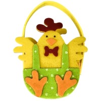 Easter felt basket chicken
