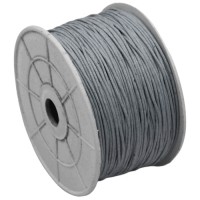 WAXED COTTON CORD GRAY 1mm  100m