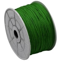 WAXED COTTON CORD GREEN 1mm  100m