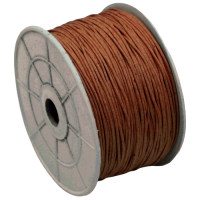 WAXED COTTON CORD L.BROWN 1mm  100m