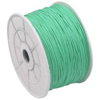 WAXED COTTON CORD MINT 1mm  100m