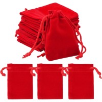 RED VELVET BAG 7x9cm 50pcs 1