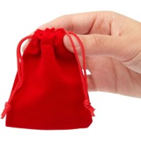 ΠΟΥΓΚΙ ΒΕΛΟΥΔΙΝΟ ΚΟΚΚΙΝΟ 7x9cm  50τεμ