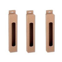 EASTER CANDLE CRAFT PAPER BOX WITH WINDOW 26x5x3.7εκ 25pcs