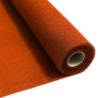 BURLAP ORANGE FABRICfabric 55cm x 5m