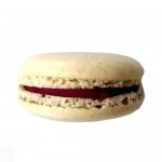 White Macarons With Tayberry Cream