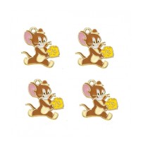 ΜΕΤΑΛΛΙΚΟ ΣΤΟΙΧΕΙΟ JERRY 1.90x2cm  10Pcs