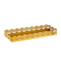 METAL GOLD VINTAGE TRAY