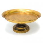 Metal antique gold base tray for cake