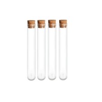 MINI GLASS BOTTLE WITH CORK 1x7cm  60pcs