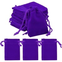 PURPLE VELVET BAG 7x9cm 50pcs