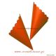 Orange paper party  cones