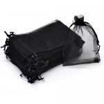 Black Organza Bags 15 x 21 cm  100pcs