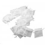 White Organza Bags 7 x 9 cm 100pcs