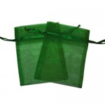 Πουγκιά Oργάντζας Πράσινο 10 x 12εκ. Συσκευασία 100 τεμάχια