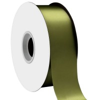 Single face satin ribbon Olive Green 38mm x 45m 1