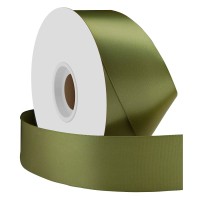 Single face satin ribbon Olive Green 38mm x 45m 2