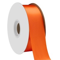 Single face satin ribbon orange 38mm x 45m