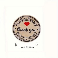 ΣΤΡΟΓΓΥΛΑ ΚΡΑΦΤ ΑΥΤΟΚΟΛΛΗΤΑ THANK YOU  500τεμ