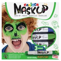 ΒΑΦΕΣ ΠΡΟΣΩΠΟΥ 3ΤΕΜ CARIOCA MASKUP (ΜΠΛΕ-ΠΡΑΣΙΝΟ ΜΑΥΡΟ)