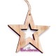 Wooden  hanging star