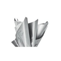 Silver metallic gift wrap tissue paper 50x70cm 100 sheets