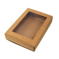 ΧΑΡΤΙΝΟ ΚΟΥΤΙ ΣΥΡΤΑΡΩΤΟ ΜΕ ΠΑΡΑΘΥΡΟ 25x16x6cm 12τεμ