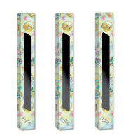 EASTER CANDLE PAPER BOX WITH WINDOW 39x5x4.5εκ  25pcs