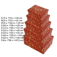 CRISTMAS GIFT BOXES SET OF 10PCS