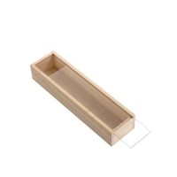 WOODEN BOX WITH ACRYLIC SLIDING LID 7x5x32cm